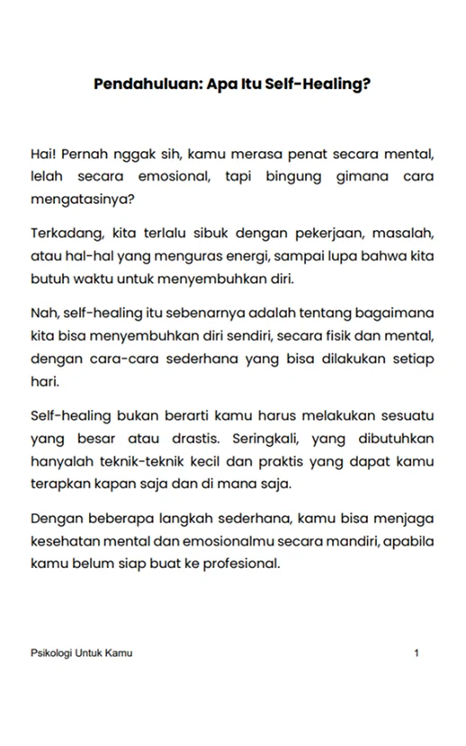 10 Teknik Self Healing Sehari-hari