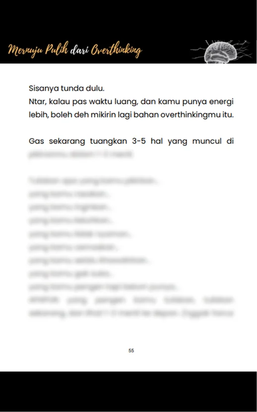 Menuju Pulih Dari Overthinking