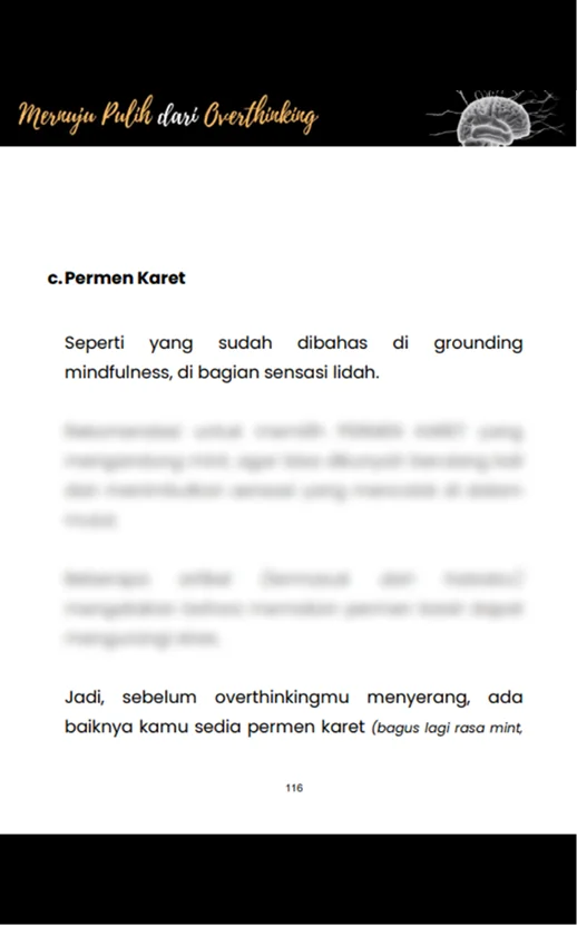 Menuju Pulih Dari Overthinking